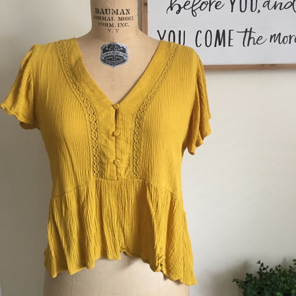Mustard blouse
